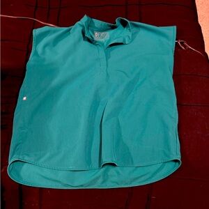 Figs hunter green Large Rafaela oversized scrub top